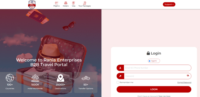 Rania Enterprises (B2B Travel Portal)